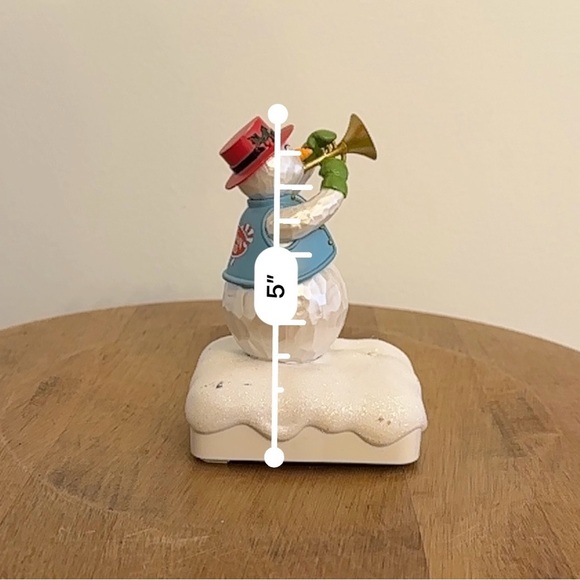 Hallmark Christmas Snowman Band Trumpet Tom Wireless Decor Tested Working 2010 - Picture 10 of 12
